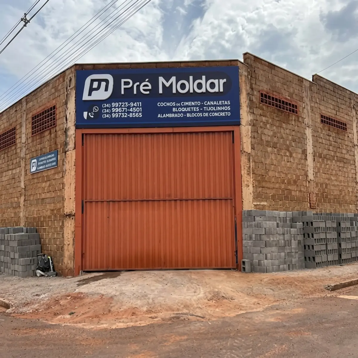 Fachada da Pré Moldar Artefatos de Cimento em Frutal